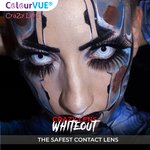 ColorVue Crazy-Kontaktlinsen - Whiteout (2 St. Tageslinsen) – ohne Stärke