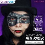 ColorVue Crazy Kontaktlinsen - Hellraiser (2 St. Jahreslinsen) – ohne Stärke