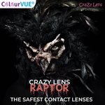 ColourVue Crazy Kontaktlinsen - Raptor (2 St. Jahreslinsen) – ohne Stärke