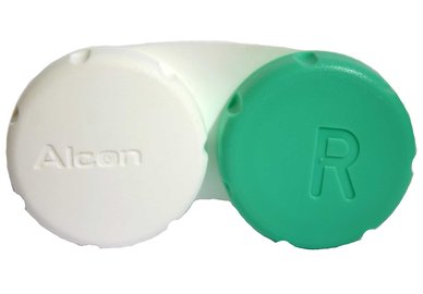 Behälter für Kontaktlinsen grün - weiß
