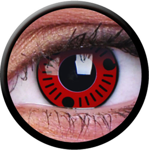 ColourVue Crazy Kontaktlinsen - Sasuke (2 St. Jahreslinsen) – ohne Stärke