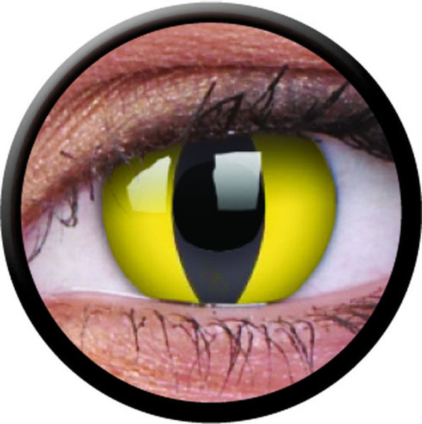 ColorVue Crazy-Kontaktlinsen - Cat Eye (2 St. 3-Monatslinsen) – mit Stärke