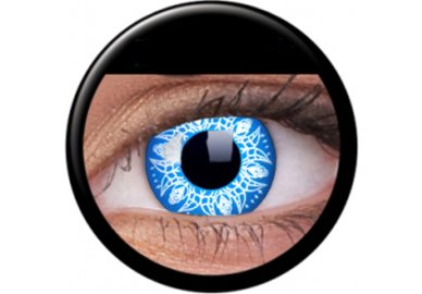Phantasee Crazy Kontaktlinsen - Blue Artist/Blue Batik (2 St. Jahreslinsen) – ohne Stärke