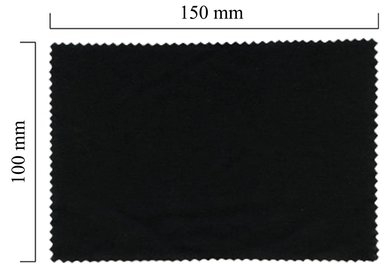 Mikrofaser Brillenputztuch – schwarz 100x150