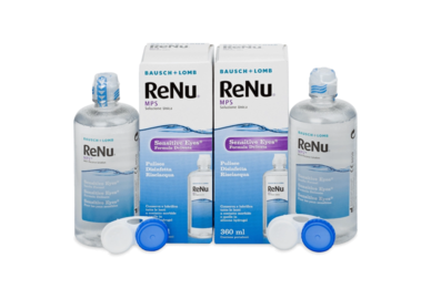 ReNu MPS Sensitive Eyes 2 x 360 ml mit zwei Behälter