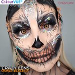 ColorVue Crazy-Kontaktlinsen - Orange Werewolf (2 St. 3-Monatslinsen) – mit Stärke