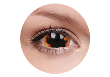 ColorVue Crazy  Kontaktlinsen 17 mm - Blackhole Sun (2 St. Jahreslinsen) – ohne Stärke