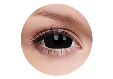 ColorVue Crazy  Kontaktlinsen 17 mm - Black Titan (2 St. Jahreslinsen) – ohne Stärke