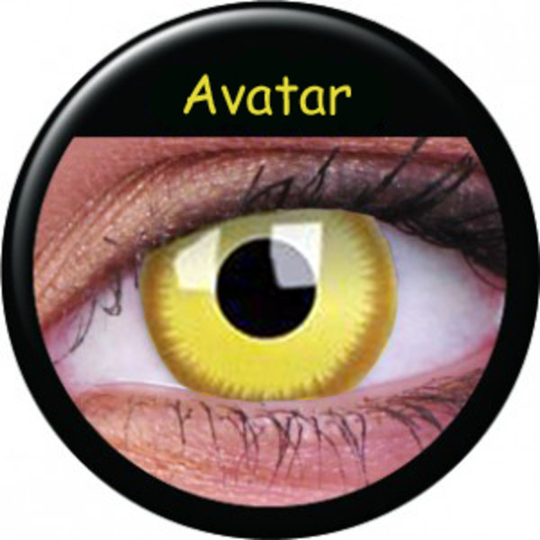ColorVue Crazy Kontaktlinsen - Avatar (2 St. Jahreslinsen) – ohne Stärke