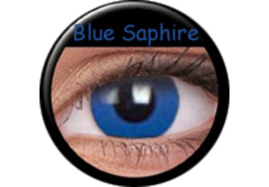 Phantasee Crazy Kontaktlinsen - Blue Saphire (2 St. Jahreslinsen) – ohne Stärke