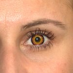ColorVue Crazy-Kontaktlinsen - Orange Werewolf (2 St. Tageslinsen) – ohne Stärke