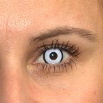ColorVue Crazy-Kontaktlinsen - White Zombie (2 St. Tageslinsen) – ohne Stärke