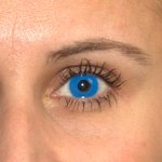 ColourVue Crazy Kontaktlinsen - Sky Blue (2 St. Jahreslinsen) – ohne Stärke