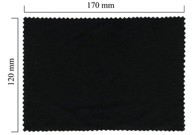 Mikrofaser Brillenputztuch – schwarz 120x170
