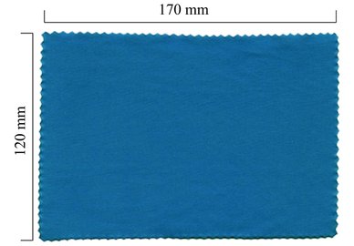 Mikrofaser Brillenputztuch – blau 120x170