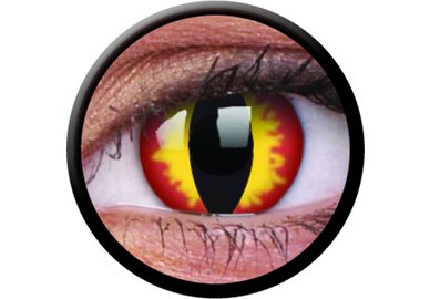 ColorVue Crazy Kontaktlinsen - Dragon Eyes (2 St. Jahreslinsen) – ohne Stärke
