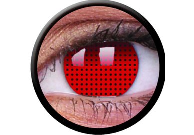 ColourVue Crazy Kontaktlinsen - Red Screen (2 St. Jahreslinsen) – ohne Stärke