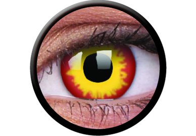 ColourVue Crazy Kontaktlinsen - WildFire (2 St. Jahreslinsen) – ohne Stärke