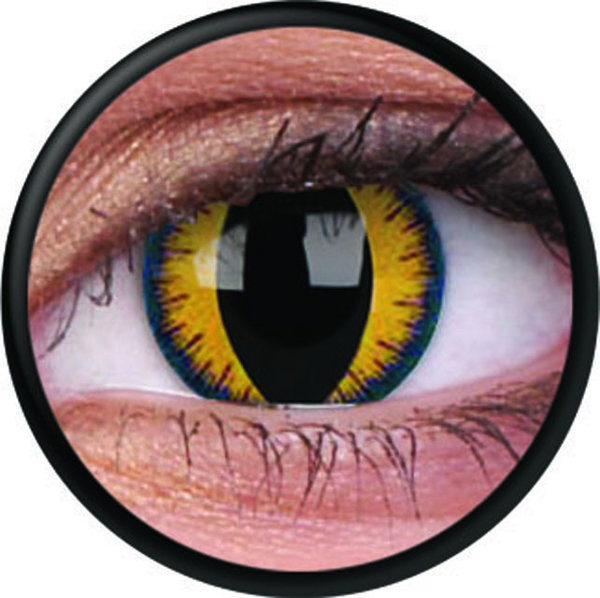 ColourVue Crazy Kontaktlinsen - Wolf Moon (2 St. Jahreslinsen) – ohne Stärke