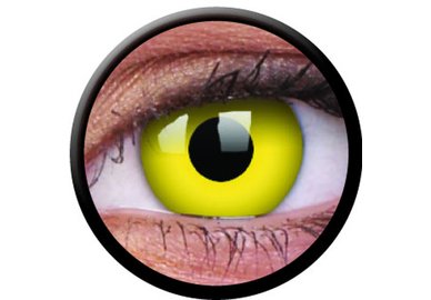 ColourVue Crazy Kontaktlinsen - Yellow (2 St. Jahreslinsen) – ohne Stärke