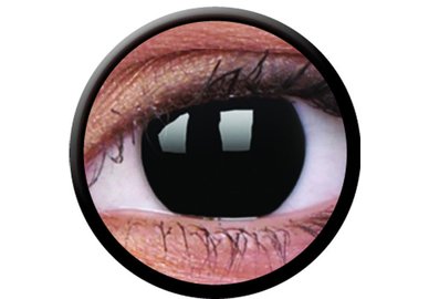 ColorVue Crazy-Kontaktlinsen - BlackOut (2 St. 3-Monatslinsen) – mit Stärke