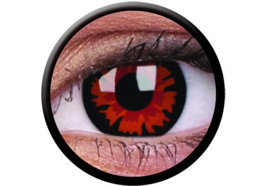 ColorVue Crazy-Kontaktlinsen - Demon (Volturi) (2 St. 3-Monatslinsen) – mit Stärke